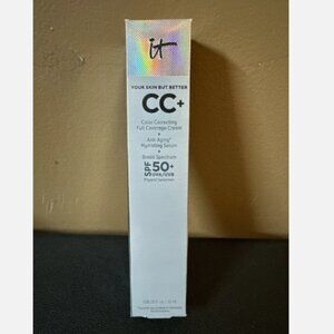 It Cosmetics CC+ Cream Full-Coverage Foundation with SPF 50+-Medium Tan-NEW